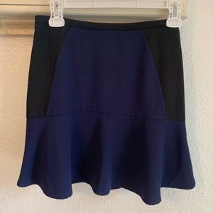 H&M Navy & Black Mini Skirt